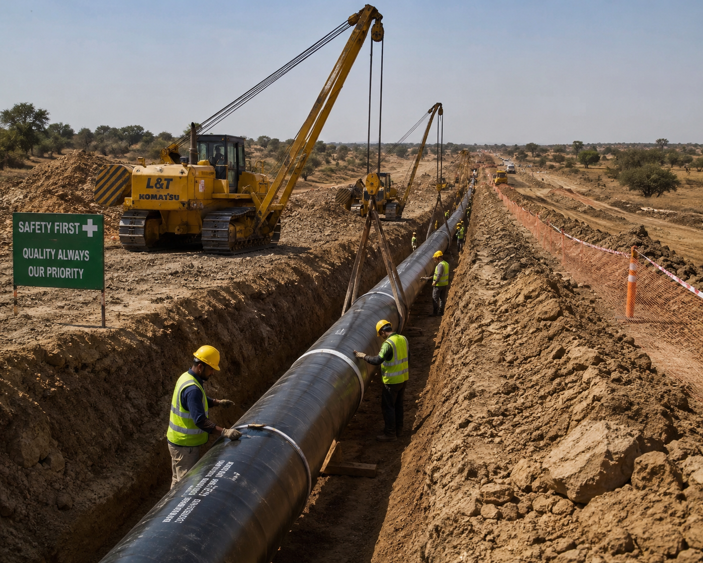 Underground Pipeline Laying